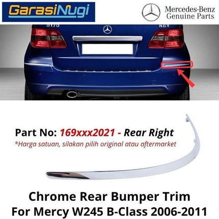 Chrome Stripe Mercy W245 Facelift Front Garnish Moulding Original B180