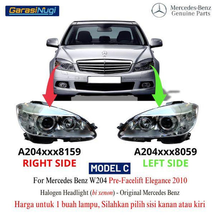 Headlamp For Mercy W204 Lampu Depan Headlight Front Lighting C200 C250