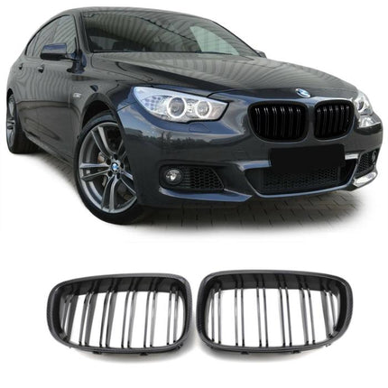 BMW Grill Kidney Grille Hidung Kap Diamond Slats Chrome F07 540 GT