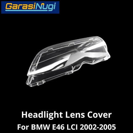 Mika Headlight For BMW E46 LCI Lens Kaca Cover Lampu Depan 318 325