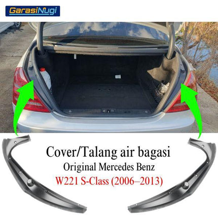 Mercedes W221 Talang Air Bagasi Karet Cover Samping Mercy S300