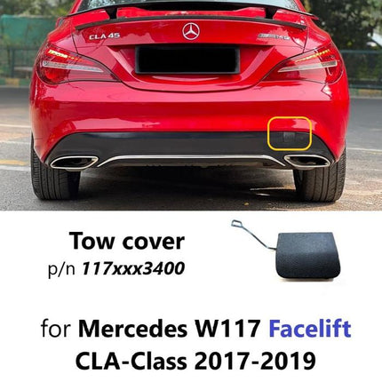 Lubang Towing Mercy W117 Bumper Tow Derek Cover Mercedes CLA 45 200