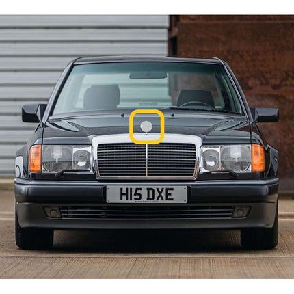 Mercedes W123 W124 W126 W201 Hood Logo Berdiri Mesin Depan Mercy E C