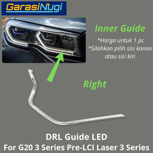 DRL Guide For BMW G20 Pre-LCI Laser Tube Angel Eyes LED Lampu Senja 320 19-22