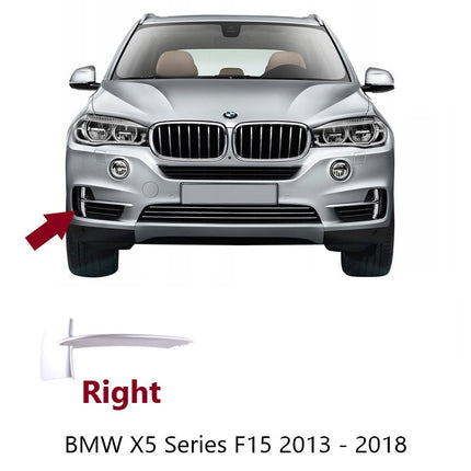 BMW F15 Lip Bumper Grill Trim Silver Chrome X5 2013 - 2018