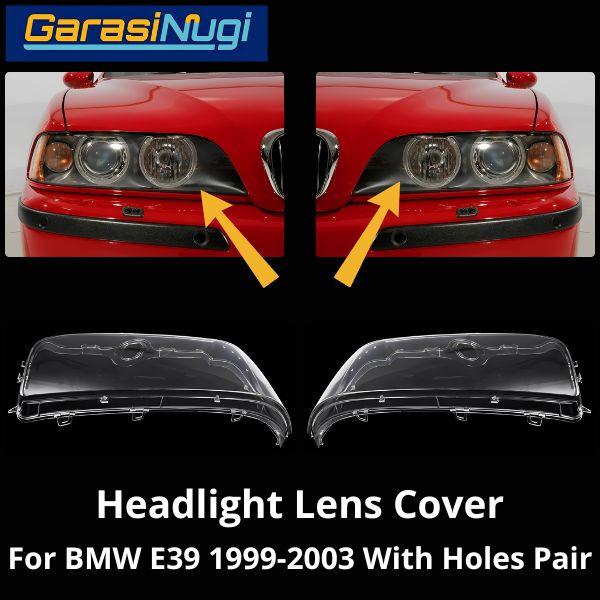 Mika Headlight For BMW E39 Lens Kaca Cover Lampu Depan 520 1999-2003
