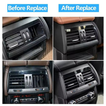 Rear AC Vent For BMW F15 F16 Kisi Grill Cover Belakang X5 X6 2014-2018