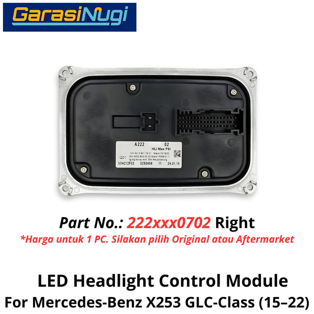 DRL LED Mercy X253 Headlight High Performance Control Module Ballast Lampu GLC 15-22