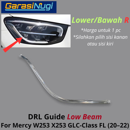 Sein DRL Guide Mercy W253 Facelift Low Beam LED Eyebrow Light Lampu Alis Mercedes GLC 20-22