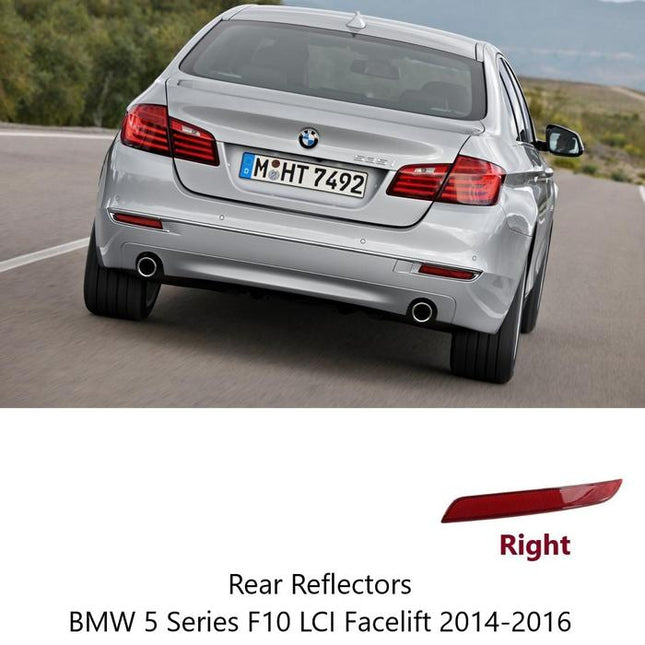 BMW F10 Mata Kucing Reflector Frame Trim Rear Bumper Belakang 520