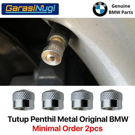 Tyre Valve Caps For All BMW Series Tutup Penthil Metal Roda Depan Belakang Original