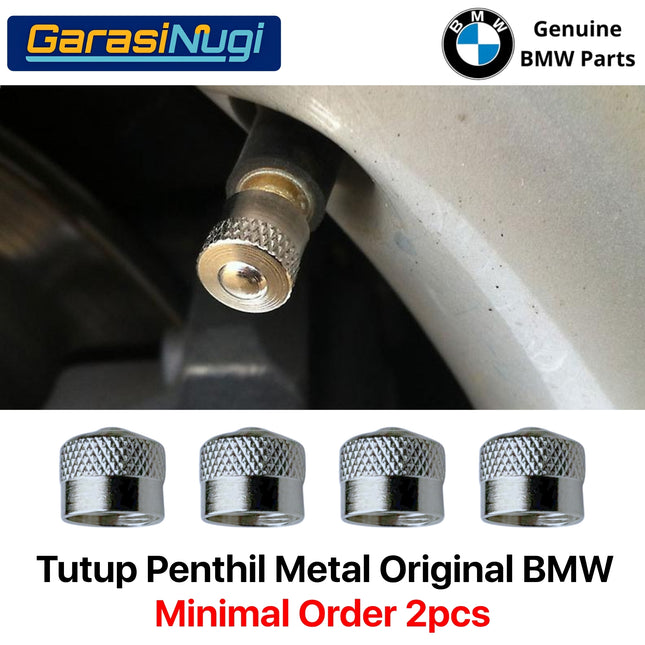 Tyre Valve Caps For All BMW Series Tutup Penthil Metal Roda Depan Belakang Original
