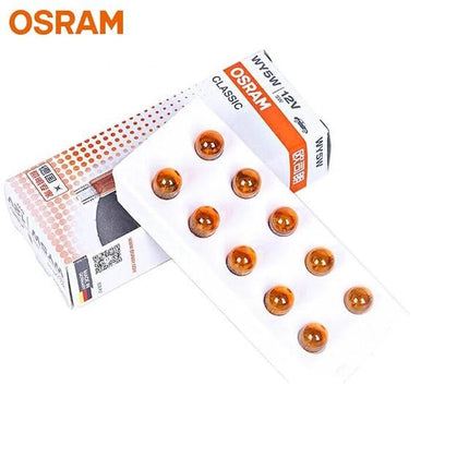 OSRAM T10 2827 Amber Lamp Light Lampu Sein Kuning W5W Bulb 12V 5W