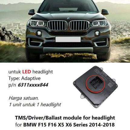 TMS DRL For BMW F15 Headlight Module Ballast Lampu 63117440880 X5 X6