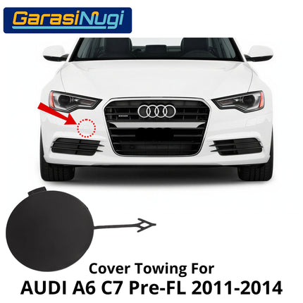 Cover Towing For AUDI A6 Pre-Facelift Bumper Tow Depan Belakang Tutup Lubang Derek C7