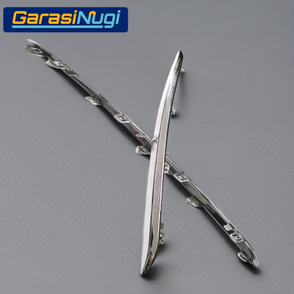 Chrome Stripe Mercy W213 Pre-FL Garnish Moulding Bumper Samping Belakang E200 E300