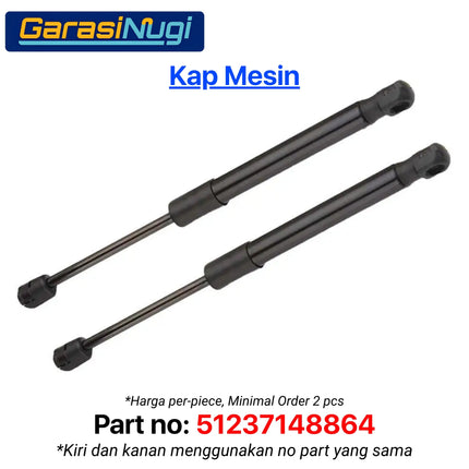 Strut Mini Cooper R56 Shock Trunk Rear Kap Bagasi Belakang 51247148902