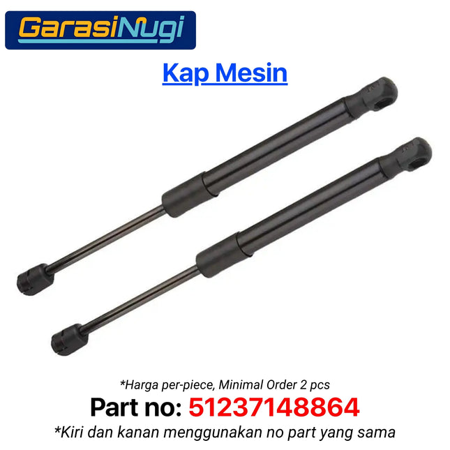Strut Mini Cooper R56 Shock Trunk Rear Kap Bagasi Belakang 51247148902