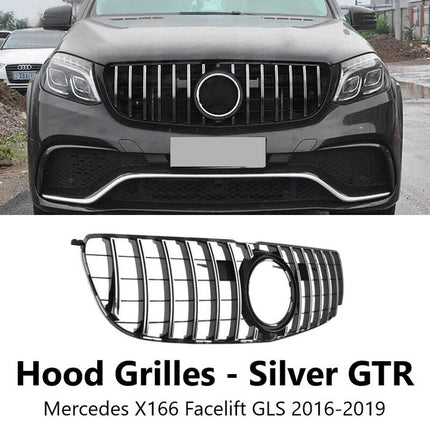 Mercy X166 Grille Mercedes GL500 GLS450 Hidung Chrome GT GTR