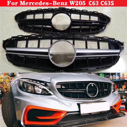 Mercedes W205 Mercy C63 Grill Hidung Chrome Grille AMG C63S