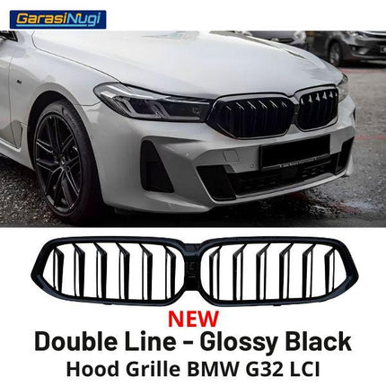 BMW G32 LCI Grill Kidney Grille Hidung Kap Double Slat Matte 640