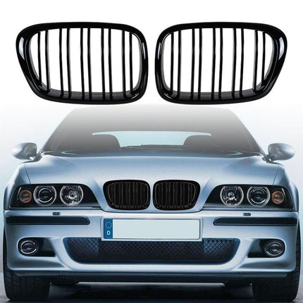 BMW Grill Kidney Grille Hidung Kap Double Slat Glossy M Color E39 520i