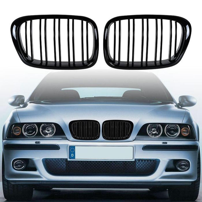 BMW Grill Kidney Grille Hidung Kap Double Slat Glossy M Color E39 520i