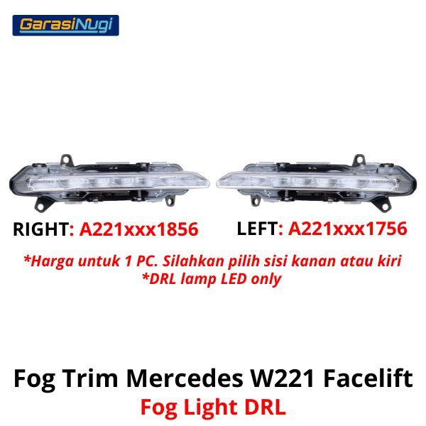 Fog Trim For Mercy W221 Facelift Cover Chrome Lampu Kabut Grill S350