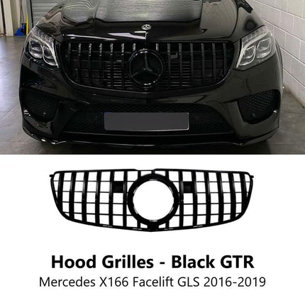 Mercy X166 Grille Mercedes GL500 GLS450 Hidung Chrome GT GTR