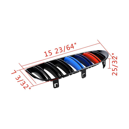 Hood Grille BMW E63 Coupe Kidney Hidung Double Slat Glossy Black 630