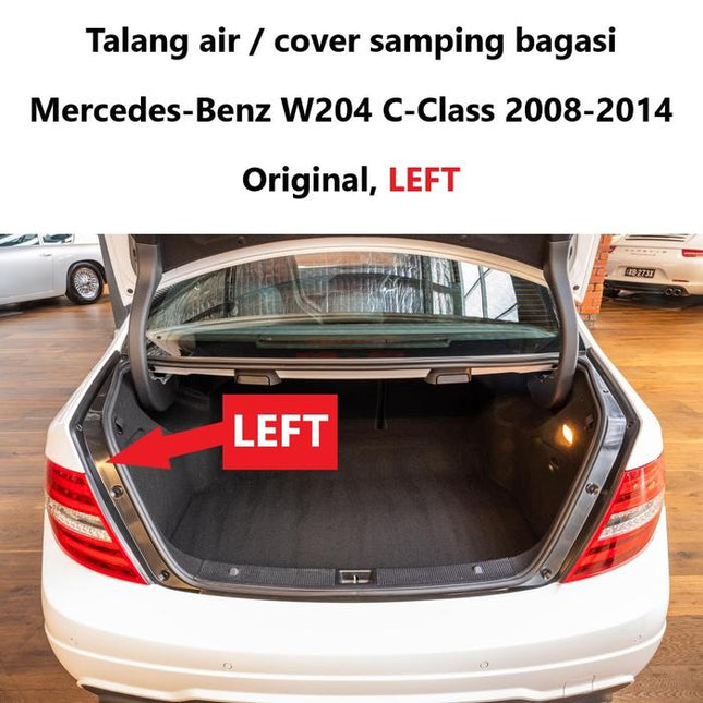 Mercedes W204 Talang Air Bagasi Karet Cover Samping Mercy C200