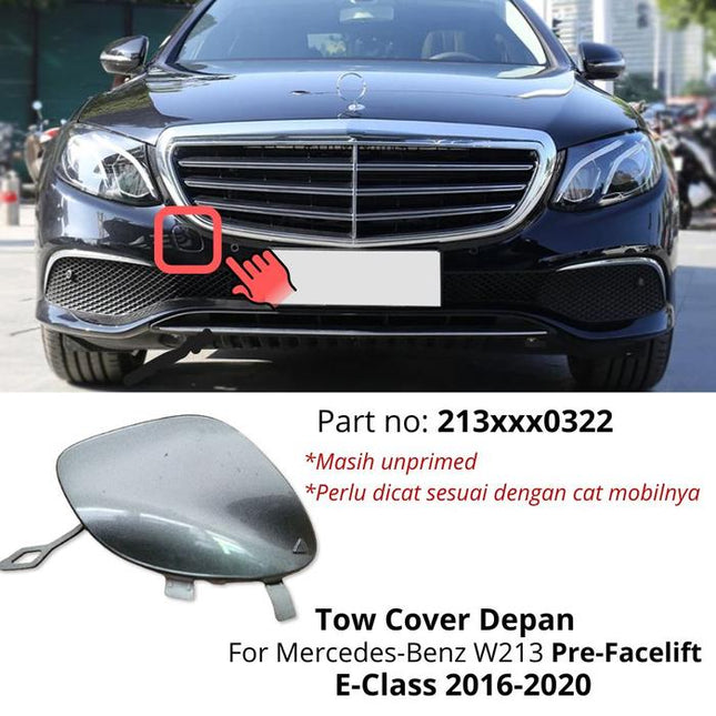 Lubang Towing Mercy W213 Bumper Tow Derek Cover Mercedes E300 E350 E400