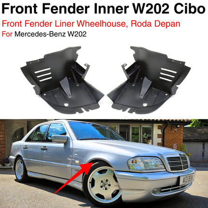 Mercedes W202 Front Fender Wheelhouse Penutup Spakbor Dalam Roda Depan Inner C180