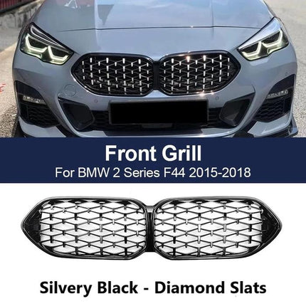 Grill Kidney Grille For BMW F44 Hidung Double Diamond Slats Black 220