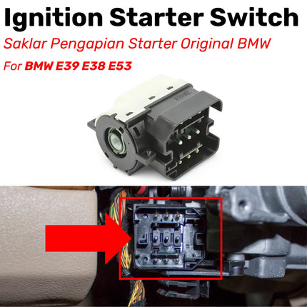 Ignition Switch BMW E39 E38 E53 Saklar Pengapian Starter Original 9 Pin 11 Pin 535 X5