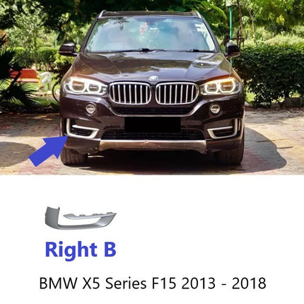 BMW F15 Lip Bumper Grill Trim Silver Chrome X5 2013 - 2018