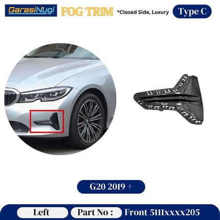 Fog Trim For BMW G20 G30 Panel Lampu Kabut 320