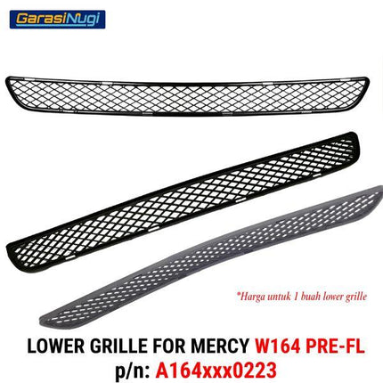 Lower Grille Mercedes W164 Cover Bumper Bawah Depan Mercy ML
