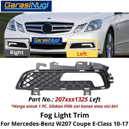 Fog Trim Mercy W207 Coupe Cover Lampu Kabut Bracket Mercedes E250
