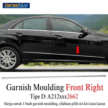 Chrome Stripe Mercy W212 Pre-FL Garnish Moulding E300