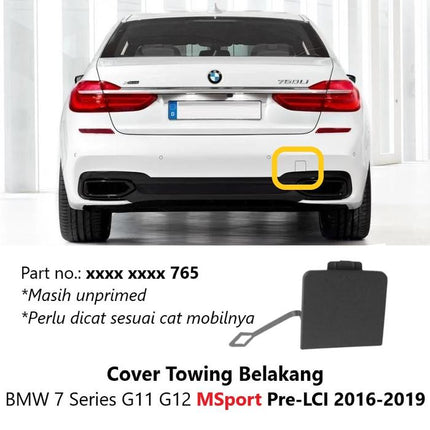 Cover Lubang Towing For BMW G11 G12 Bumper Tow Derek 730 740 2016-2022