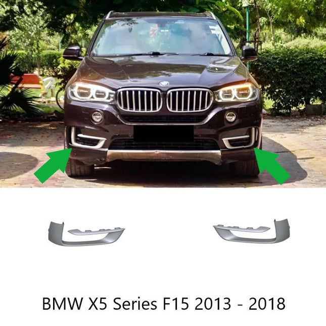 BMW F15 Lip Bumper Grill Trim Silver Chrome X5 2013 - 2018