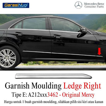 Chrome Stripe Mercy W212 Pre-FL Garnish Ledge Moulding Original E300