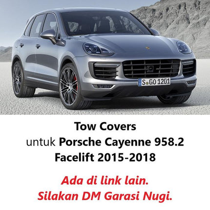 Lubang Towing Porsche Cayenne 958.1 Bumper Tow Derek Cover S GTS Turbo