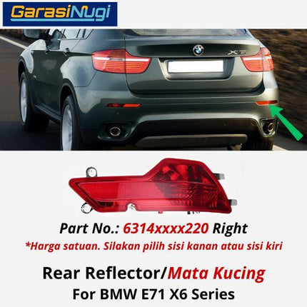 Reflector For BMW E71 E72 Mata Kucing Trim Rear Belakang X6