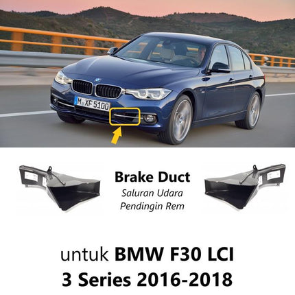 Brake Duct For BMW F30 LCI Bumper Grill Depan Udara Rem 320 328