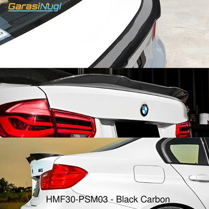 Ducktail Spoiler For BMW F30 Trunk Tail Wing Black Gloss 330 2012-2019