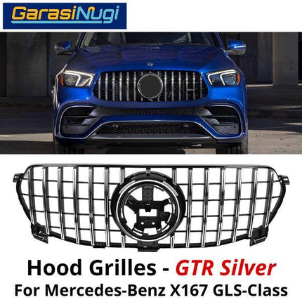 Hood Grille Mercy X167 Cover Bumper Hidung Chrome Mercedes GT GTR GLS