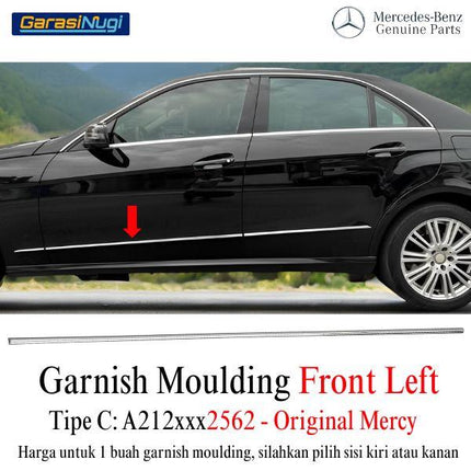 Chrome Stripe Mercy W212 Pre-FL Garnish Ledge Moulding Original E300