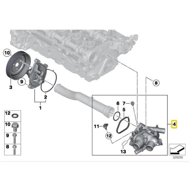 MARELLI Thermostat 11538674895 Mini R56 R57 R60 Original